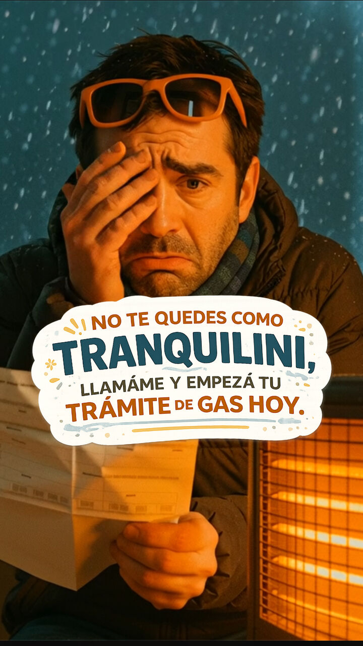 No te quedes como Tranquilini - Empezá tu trámite de gas hoy