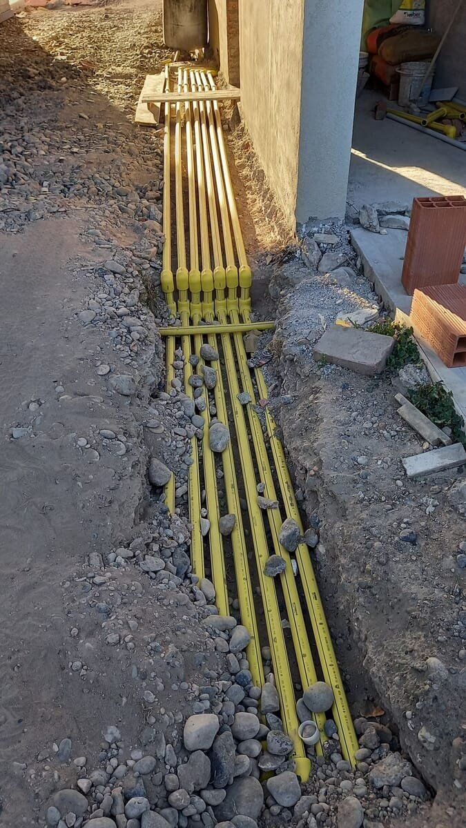 Tendido de cañerías - Red de distribución